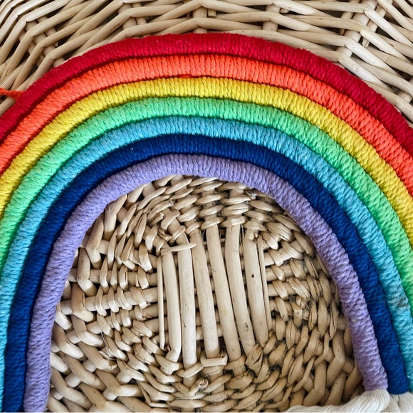 Rainbow Hippie handing Wall Decor Handmade Weaving Ornament Pendant Decoration - Picture 10 of 12